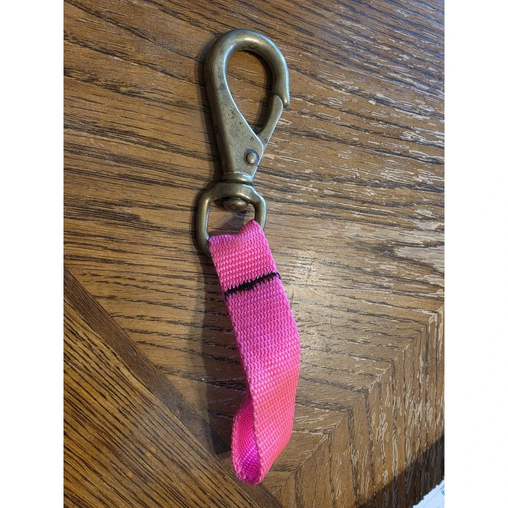 Brass Clip Hook 3 Scuba Diving Swivel Strap Gear Keeper Pink